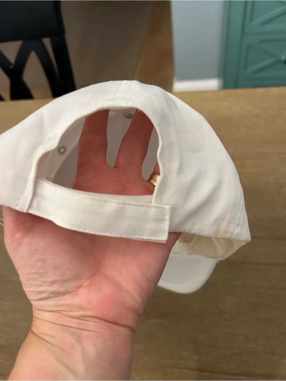 Pink and white baseball cap, 40th birthday